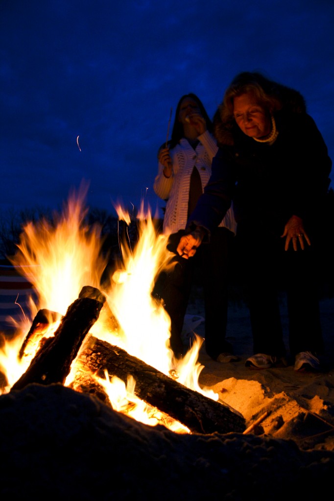 beach fire